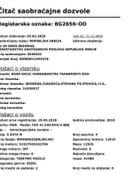 Saobraćajna dozvola registarske oznake BG2656-OO