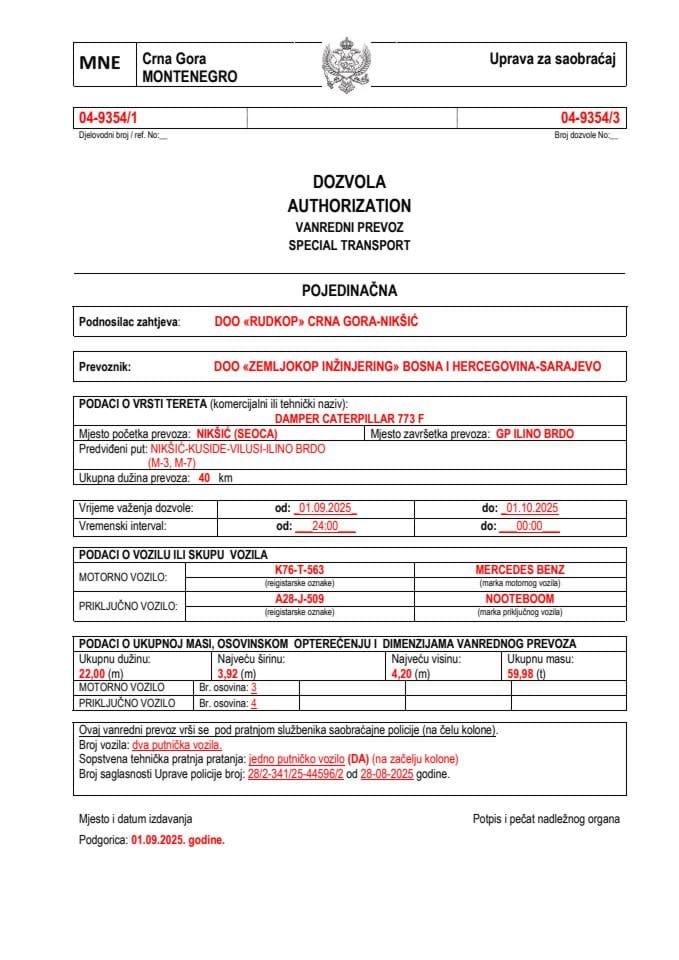 RUDKOP 04-9354-ZEMLJOKOP INŽINJERING