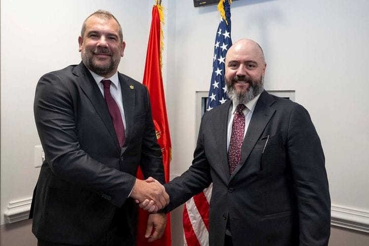 Ministar odbrane Dragan Krapović sastao se sa podsekretarom za odbrambenu politiku američkog Ministarstva rata, Elbridžom Kolbijem