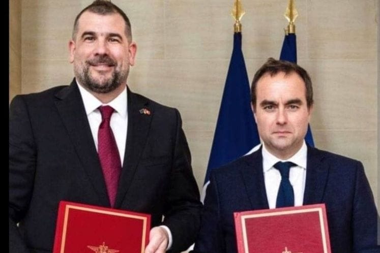 Ministar odbrane Dragan Kapović čestitao novoimenovanom premijeru Francuske Sebastijanu Lekornu povodom stupanja na dužnost