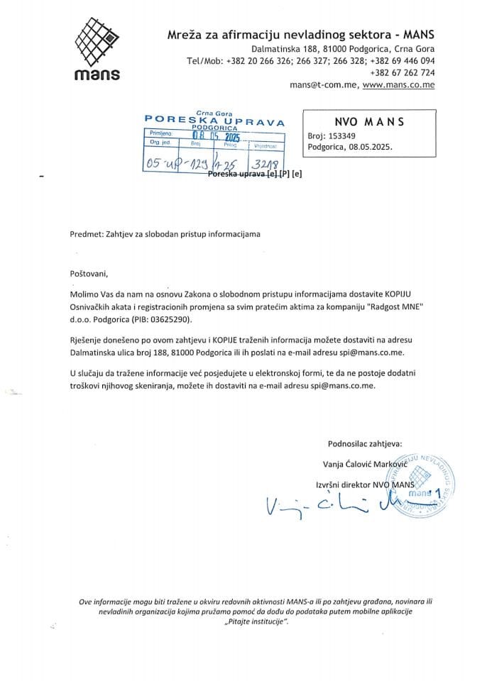 Rješenje 05/02-UP-129/2-25