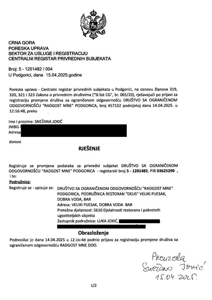 Informacija IV 05/02-UP-129/4-25