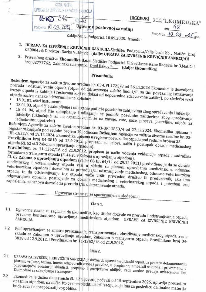 Ugovor o poslovnoj saradnji