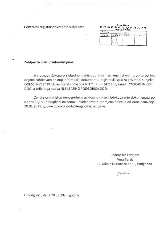 Rješenje 05/02-UP-131/2-25