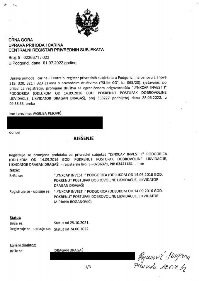 Informacija XXX 05/02-UP-131/4-25