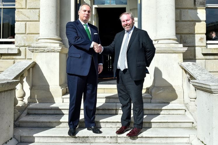 Filip Ivanović sa predsjednikom Zajedničkog odbora za evropske poslove Parlamenta Irske Berijem Vordom