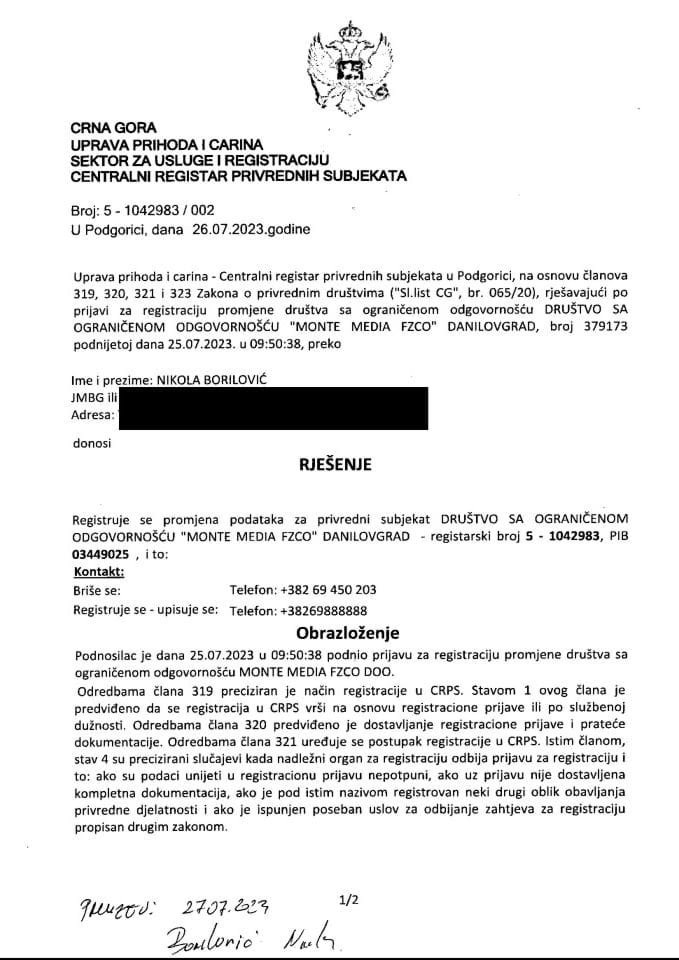 Informacija II 05/02-UP-157/4-25