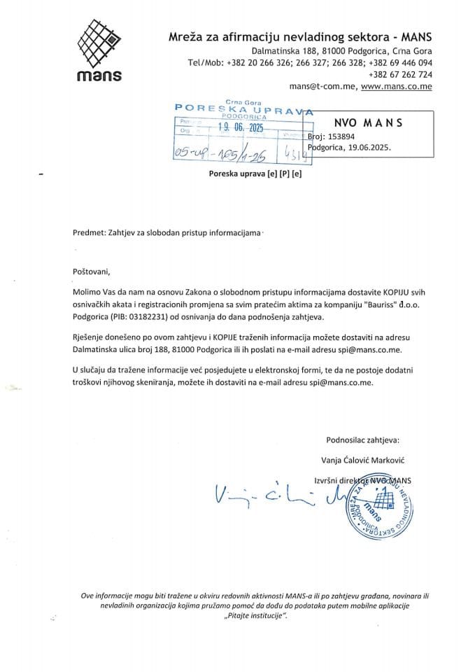 Rješenje 05/02-UP-165/2-25