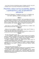 Pravilnik za obuku lica za podršku djetetu u postupcima u vezi sa porodičnim odnosima