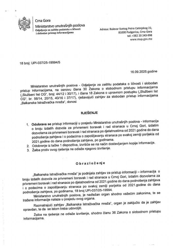 rješenje br.18-UPI-037/25-19994/5