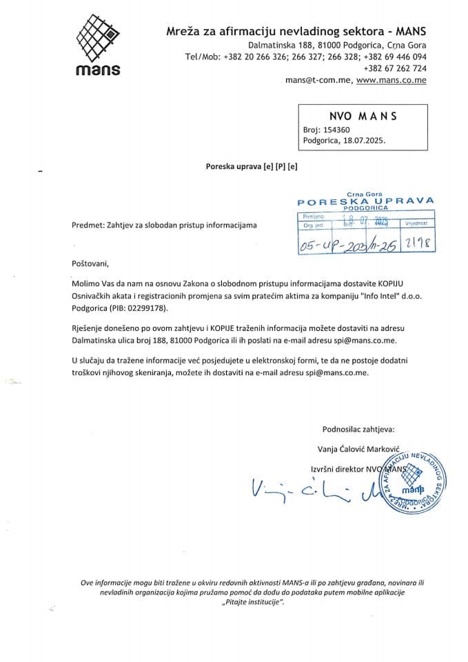Rješenje 05/02-UP-203/2-25