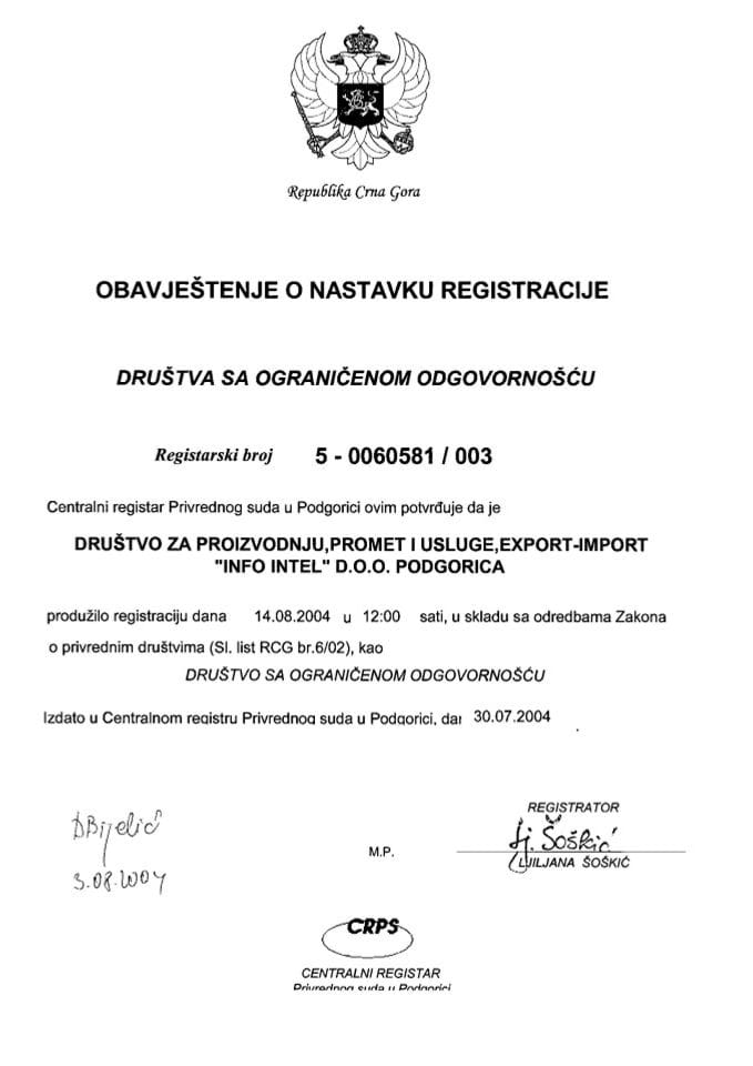 Informacija IV 05/02-UP-203/4-25