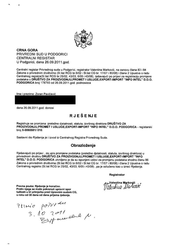 Informacija XI 05/02-UP-203/4-25