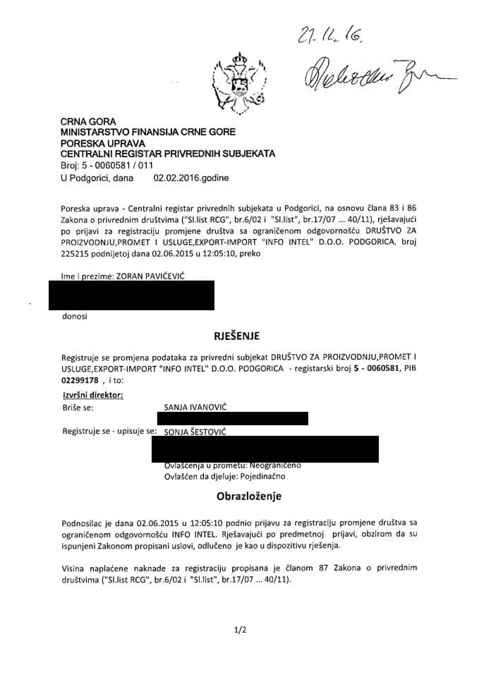 Informacija XII 05/02-UP-203/4-25