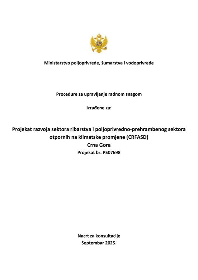 Procedure za upravljanje radnom snagom (LMP)