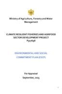 Environmental and Social Commitment Plan (ESCP)