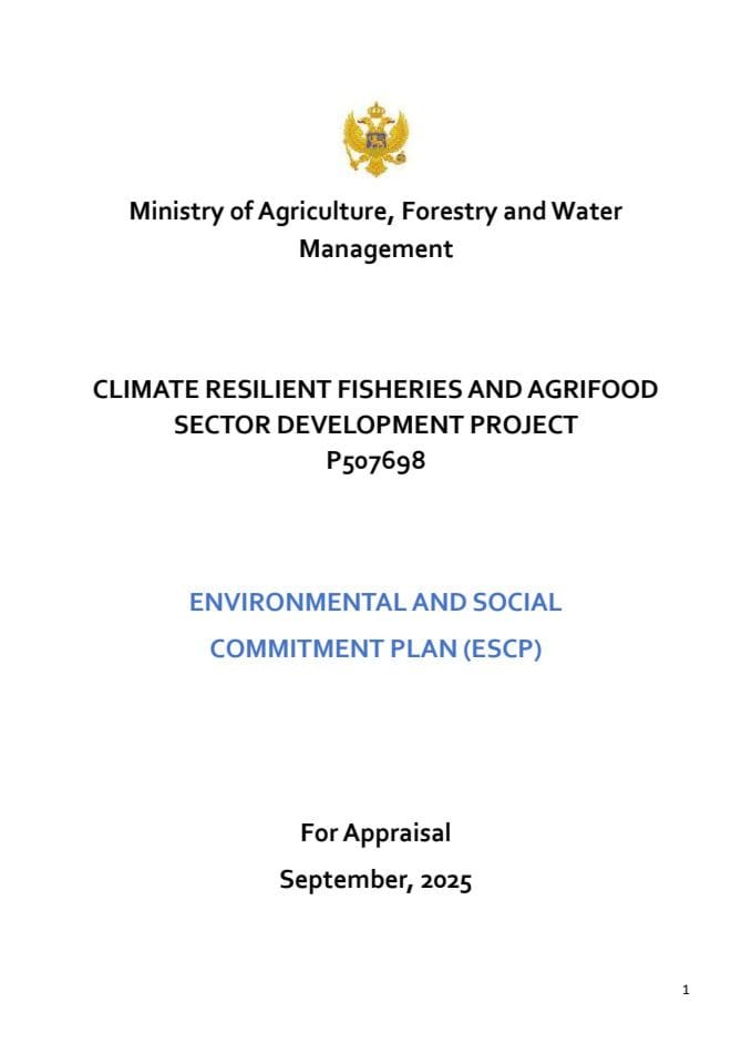 Environmental and Social Commitment Plan (ESCP)