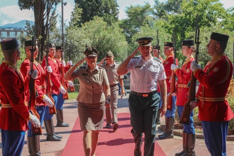 NGŠ brigadni general Miodrag Vuksanović primio u zvaničnu posjetu brigadnu generalicu Dajan Dan