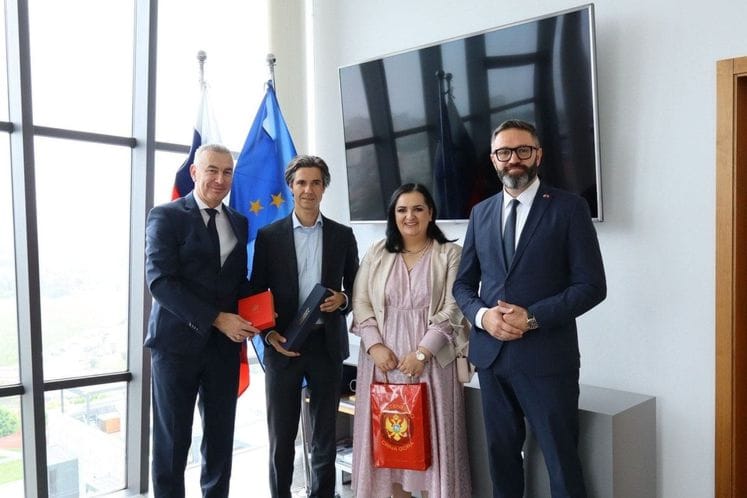 Ministarka Naida Nišić i ministar Fatmir Djeka sa potpresjednikom Vlade Slovenije Lukom Mesecom u Sloveniji