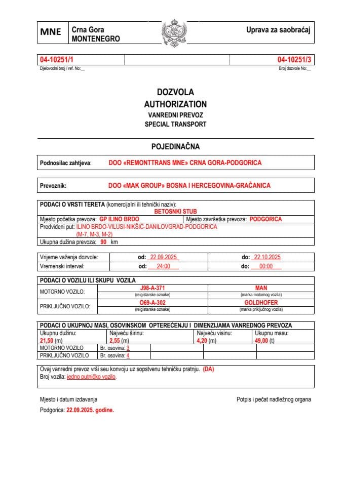 REMONTTRANS MNE 04-10251-MAK GROUP
