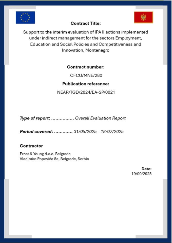 Sveukupni izvještaj