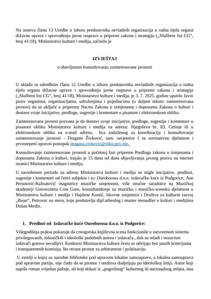 IZVJEŠTAJ -ZAKON O KULTURI FINAL_22.09.2025.