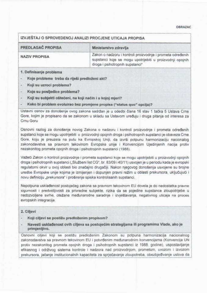 RIA - Zakon o prekursorima