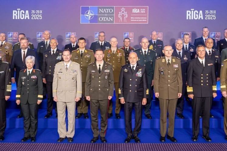 NGŠ brigadni general Miodrag Vuksanović na sjednici Vojnog komiteta NATO u Letoniji