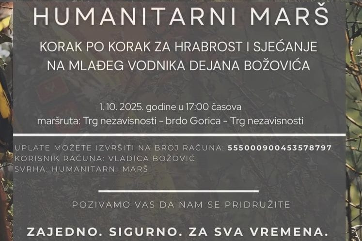 Najava za humanitarni marš
