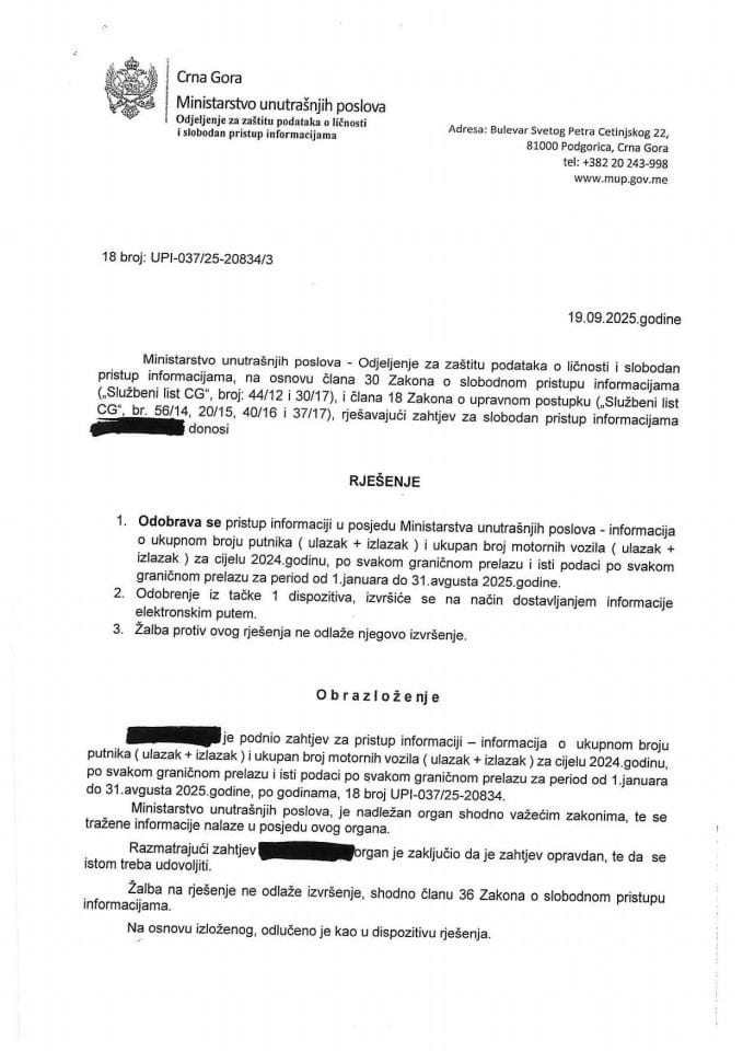 rješenje br. 18-UPI-037/25-20834/3