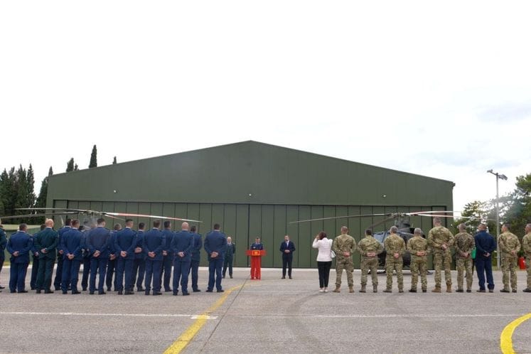 Svečano otvaranje hangara Vazduhoplovstva VCG