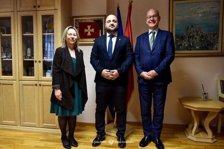 Ministar pravde Bojan Božović član Državnog savjeta Republike Francuske Yves Gounin