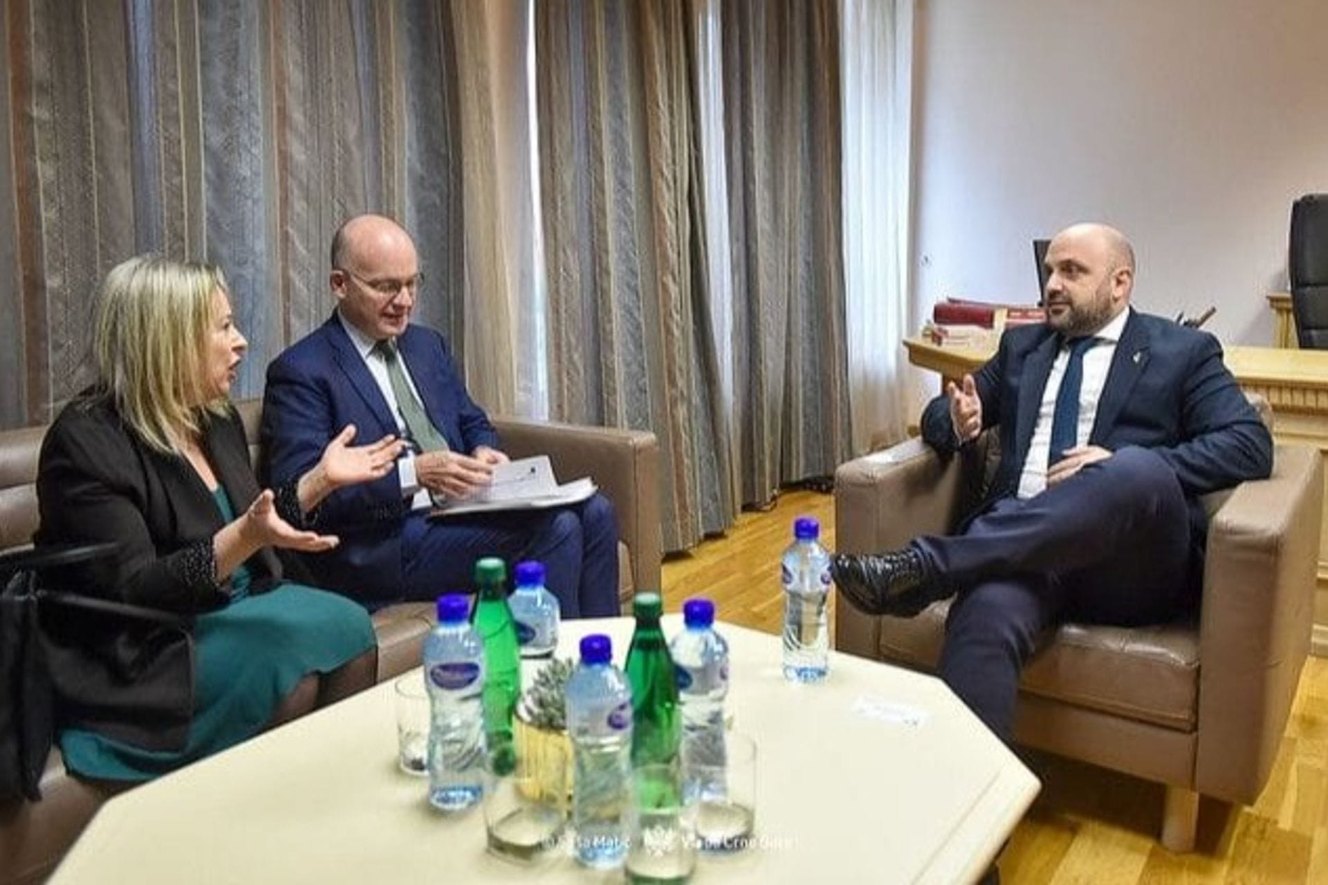 Ministar pravde Bojan Božović član Državnog savjeta Republike Francuske, Yves Gounin:
„ Podrška Francuske ključna za evropski put “