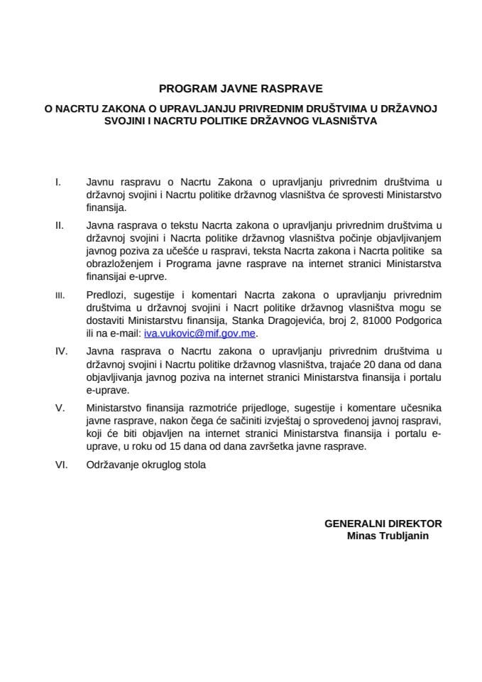 Program javne rasprave