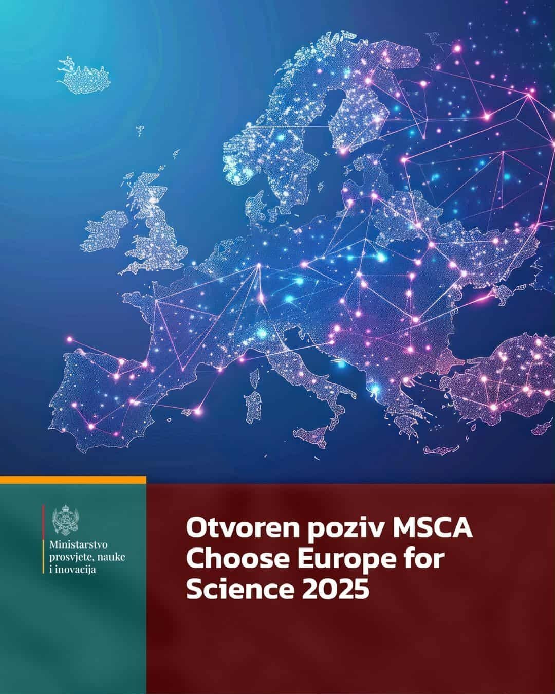 Otvoren poziv MSCA Choose Europe for Science 2025