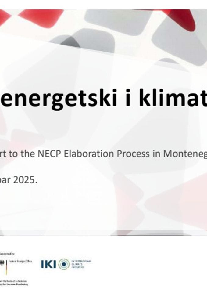 Prezentacija nacrt nacionalnog energetskog i klimatskog plana cg