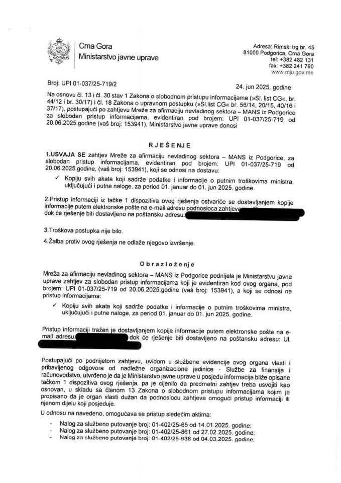 SPI RJEŠENJE MANS 719