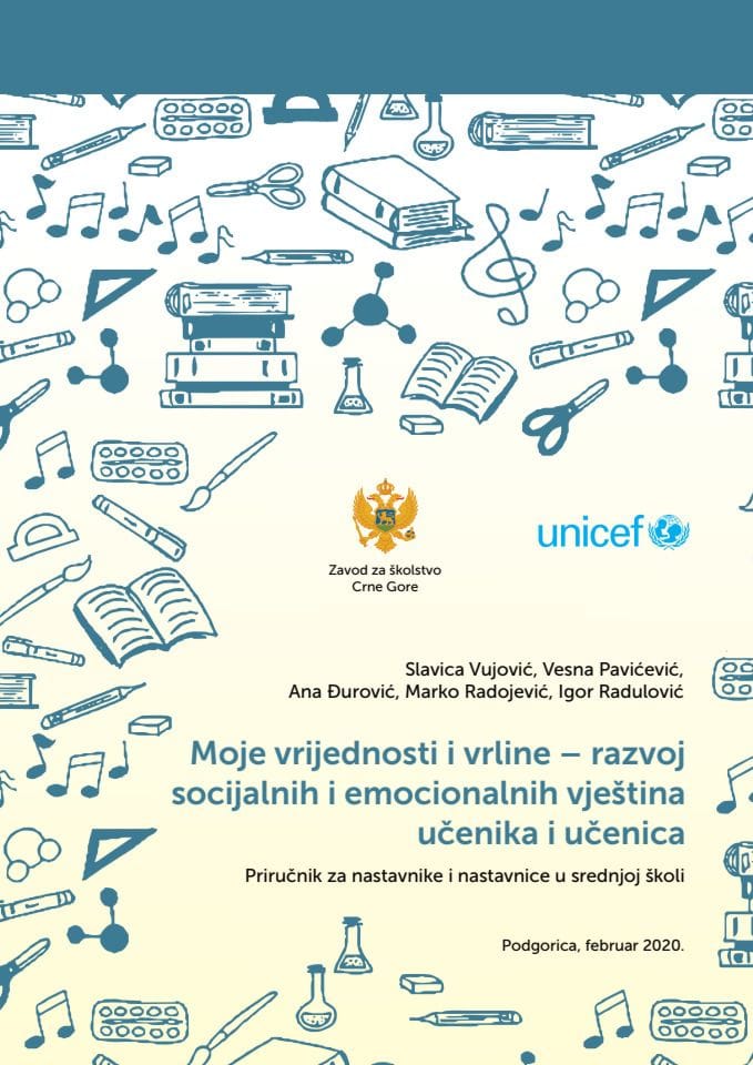 Priručnik za nastavnike i nastavnice u srednjoj školi – razvoj socijalnih i emocionalnih vještina učenika i učenica - Moje vrijednosti i vrline