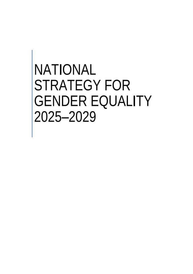 NATIONAL STRATEGY FOR GENDER EQUALITY 2025–2029