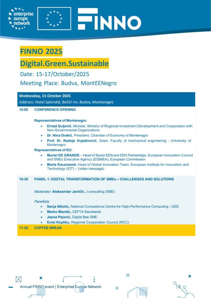 Agenda Finno SME
