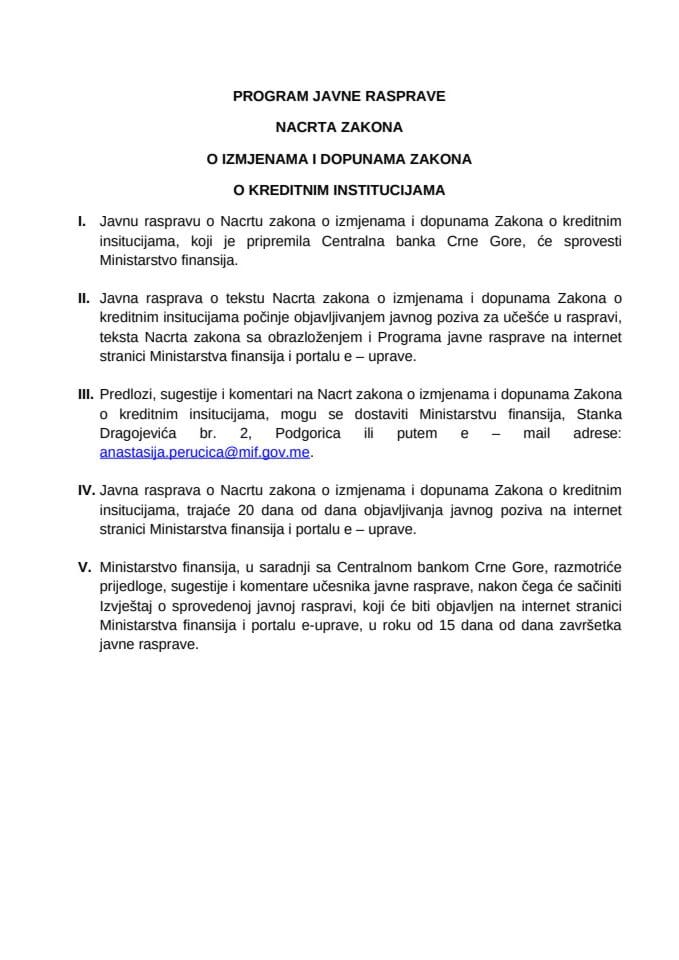 Program javne rasprave