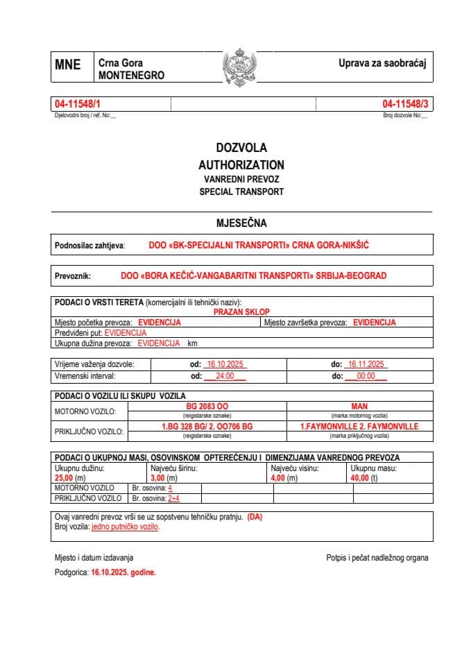 BK-SPECIJALNI TRANSPORTI 04-11548-BORA KEČIĆ-VANGABARITNI TRANSPORTI-okt-mjesečna