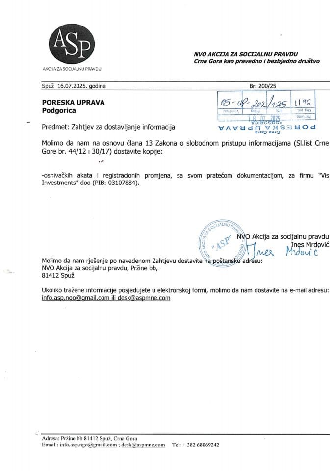 Rješenje 05/02-UP-202/2-25