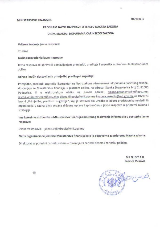 Program javne rasprave