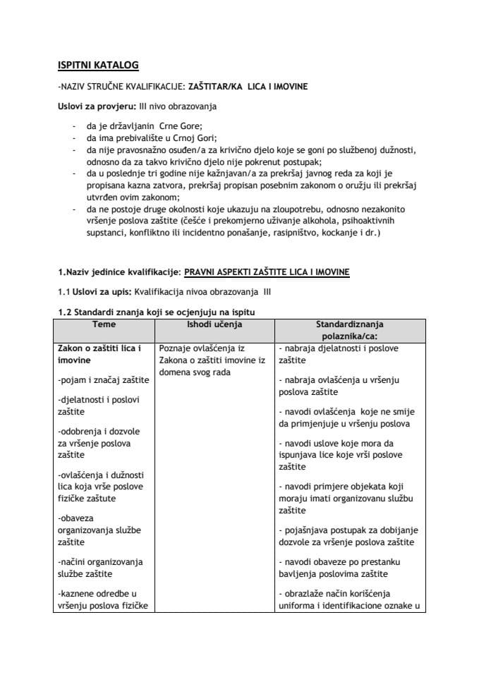 IK - ZAŠTITAR LICA I IMOVINE