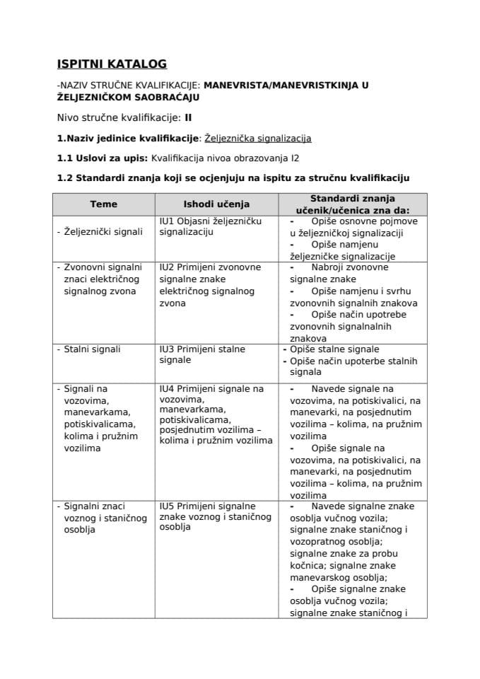 IK MANEVRISTA U ŽELJEZNIČKOM SAOBRAĆAJU
