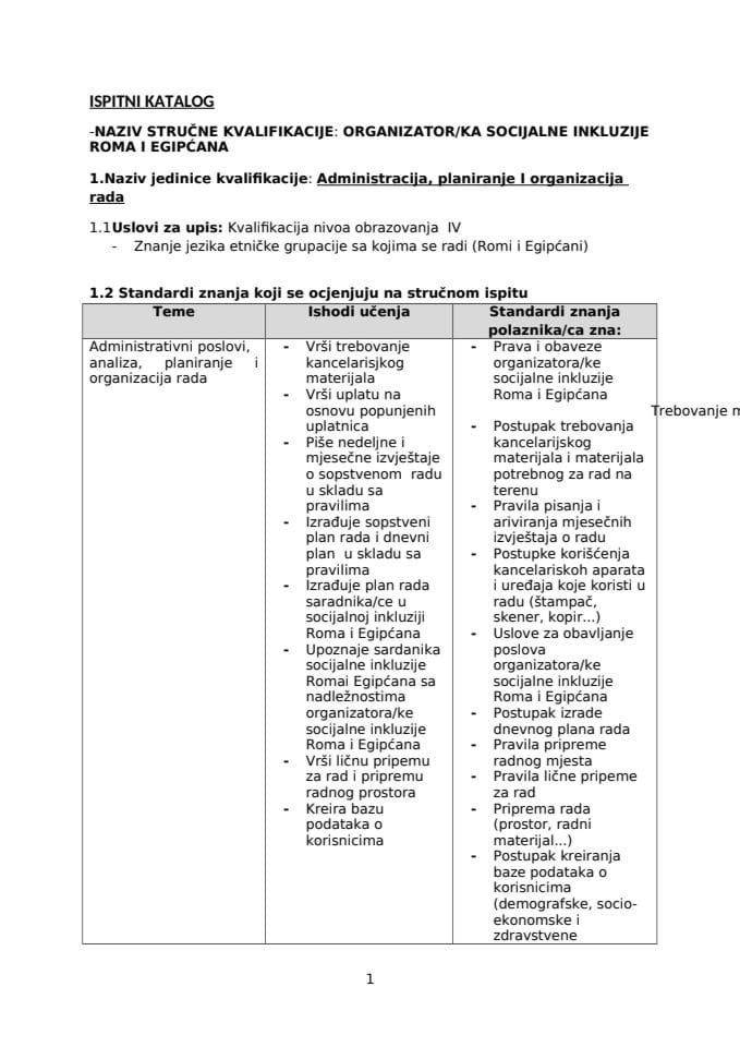 IK ORGANIZATORKA SOCIJALNE INKLUZIJE ROMA I EGIPĆANA