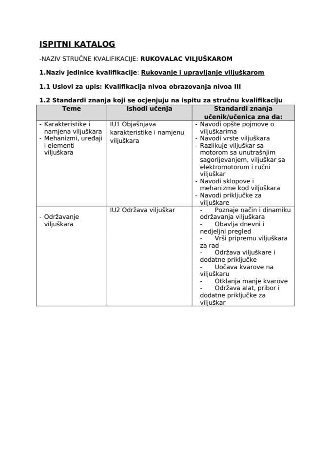 IK RUKOVALAC VILJUŠKAROM