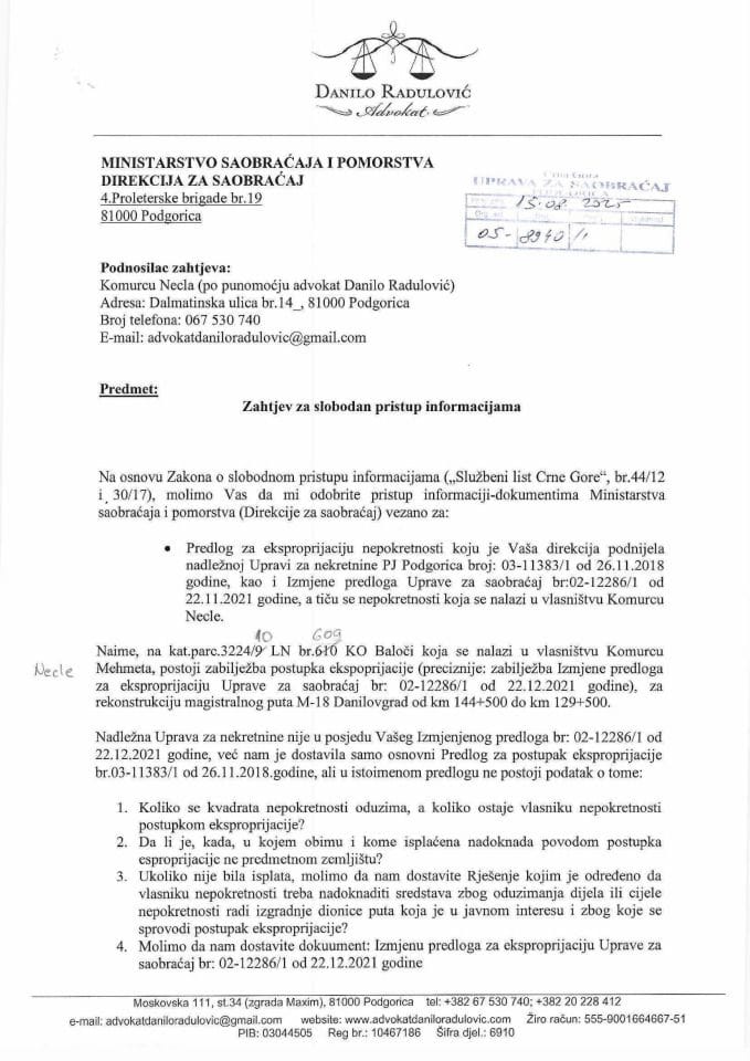 Advokat Danilo Radulović 05 8940