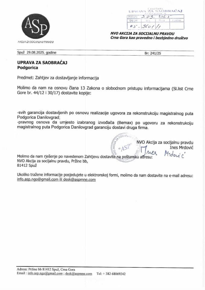 NVO Akcija za socijalnu pravdu 05 9601